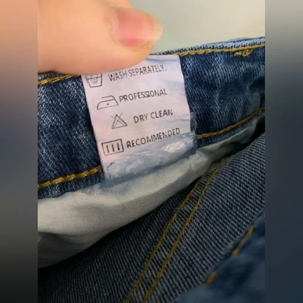 Miss look distressed Stars and Stripes jeans Size L,XL,2X - Picture 6 of 6